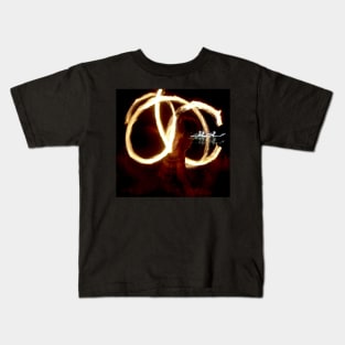 Dancing with Fire : photograph Kids T-Shirt